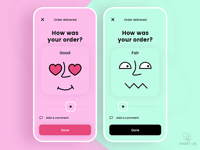 Order review screens design app app design application design design art flat illustration logo minimal ui ux vector vectorart web website