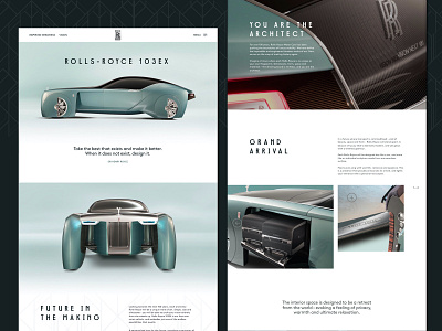 Art deco - UI challenge 02 art deco automotive rolls royce ui web