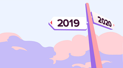 Chargemap retrospective 2019 illustration road signs sky