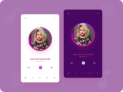 Music Player colourful ui dark ui lightui music music app music player music player ui trendyui ui uidesign ux website