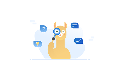 Workplacebuddy illustration alpaca branding branding design chatbot design graphic design illustration scan ui vector