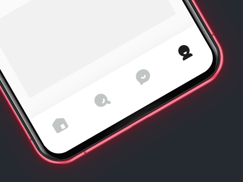 TabBar Icon animation app bar home icon mobile ui motion motion design tab ui ux