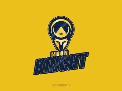 Moon Knight Warrior Logo Concept artwork assassins concept creative design game gradient illustrator knights logo moon spartan vector