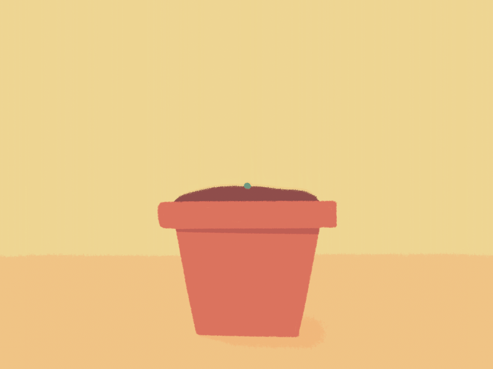 Magic planter animation gif minimal minimalist motion motion design motion graphic motion graphics motiongraphics plant plant illustration procreate