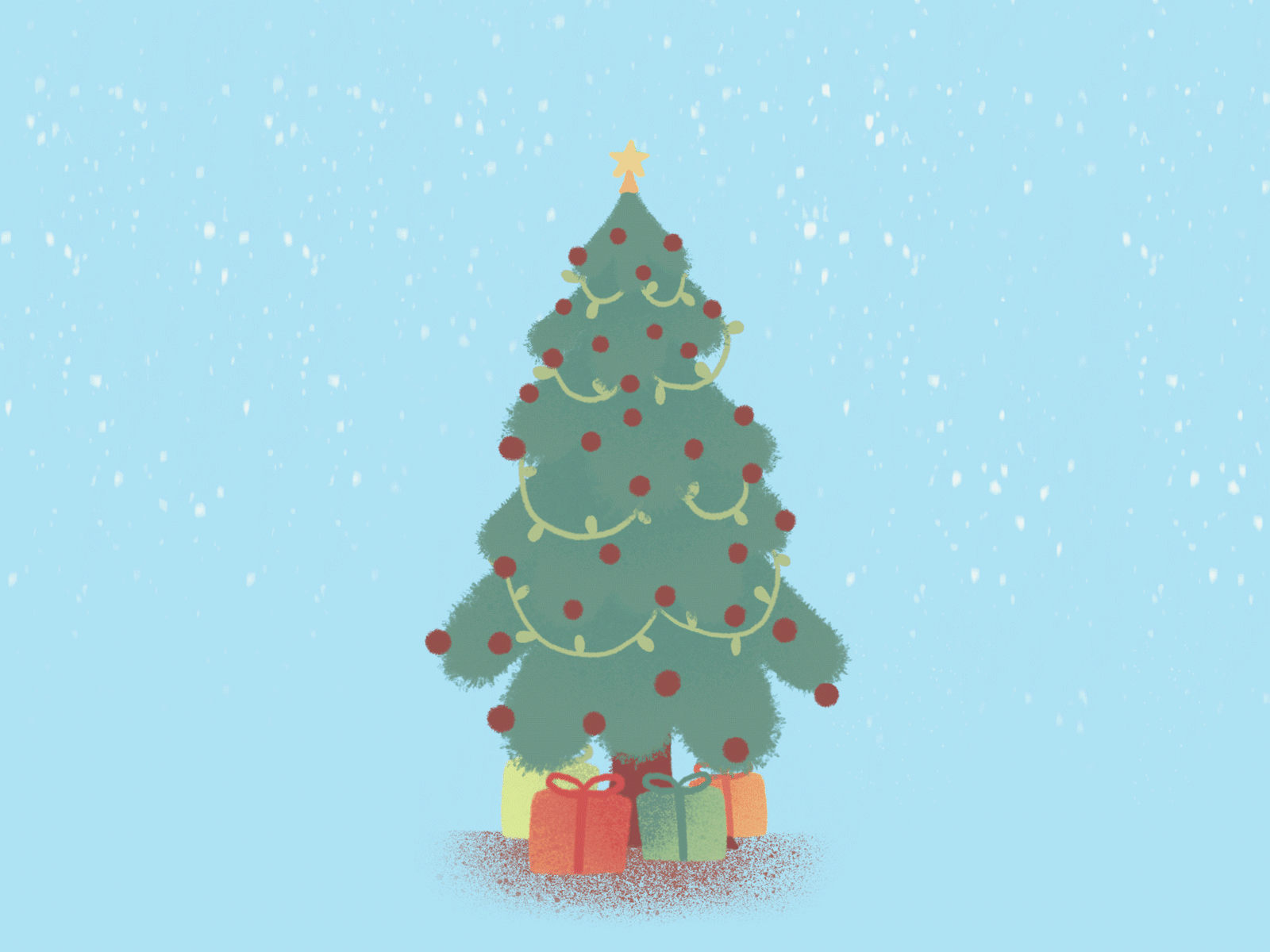 Blinking xmas animation christmas christmas tree holiday motion motion design motion graphic motion graphics motiongraphics procreate tree xmas