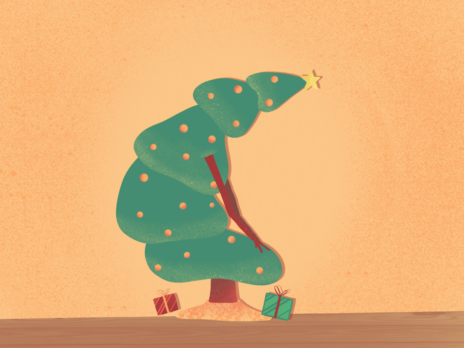 Twerk it! animated gif animation christmas christmas tree gif holiday motion motion design motion graphic motion graphics motiongraphics procreate xmas