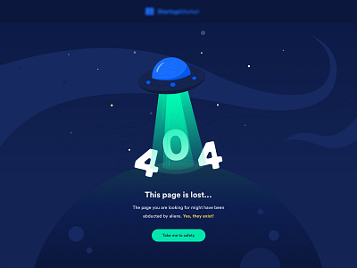 This page is lost... 404 Page 404 404 error page 404 page clean creative design designers illustration layout lost minimal space ufo ui