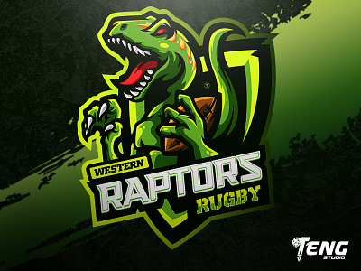 Western Raptors Rugby LOGO MASCOT VECTOR ESPORT/SPORT brand branding character design esport fortnite game logo mascot overwatch sport