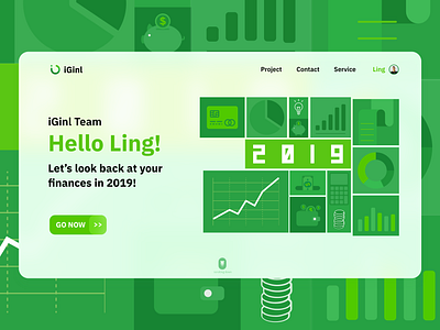 Revenue and expenses in 2019 2019 color design clean design green iginl design interaction design ui ui design ux webdesign website