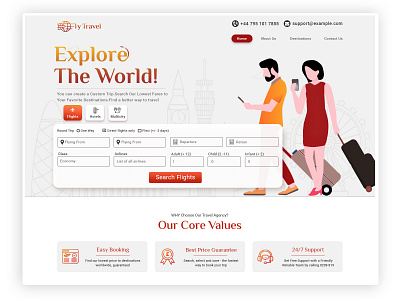 fly travel uk design flight booking flights hotel illustration logo minimal travel typography ui design vector web