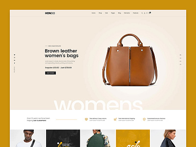 Hongo WooCommerce WordPress Theme - Leather blog clothes creative ecommerce electronics fashion furniture modern multipurpose page builder responsive shop shopping store woocommerce