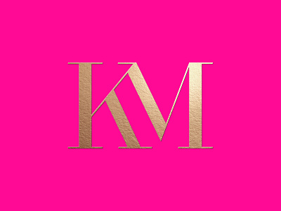 KM lettermark branding creative lettermark lettermark logo letters logo logodesign logotype luxury typography vector