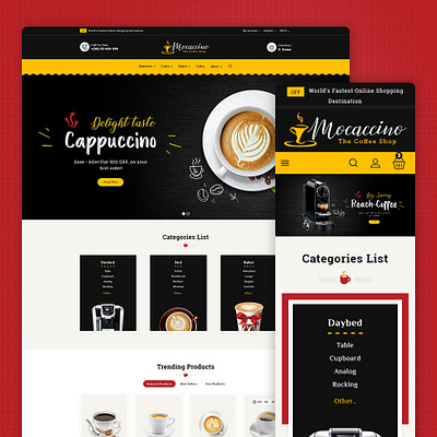 Mochaccino – Coffee & Drinks – Prestashop Responsive Theme opencart shopify theme woocommerce wordpress