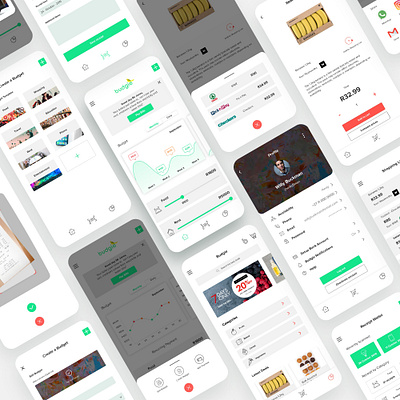 Budgie adobe xd finance app mobile app design uiux