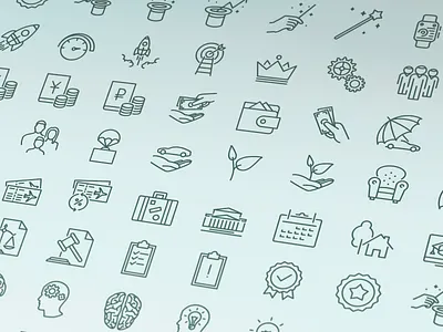 Old social outline iconset icon icons icons set outline vector