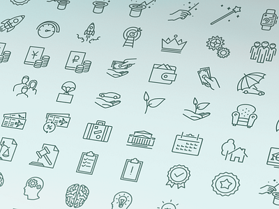 Old social outline iconset icon icons icons set outline vector