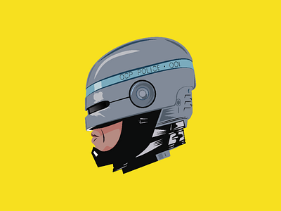 Robocop helmet vector illustrator design