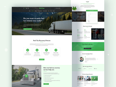 PixTax - Tax Recovery Landing page agency branding business clean design flat icon industry landing page logo minimal tax tax recovery trend 2020 typography ui ux web webdesign website