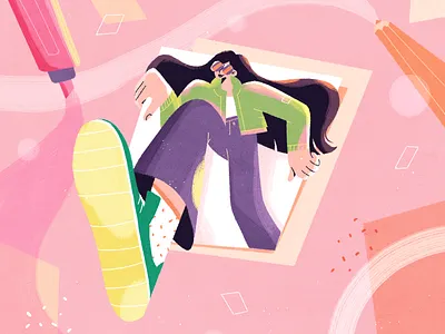 Illustration design that stands out 2d article blog character design fireart illustration news photoshop ui ux