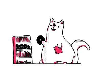 Cat illustration #2 cat cute drawing flat illustration stroke