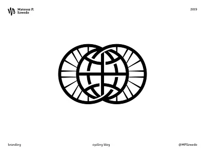 Cycling blog bicycle bicycle logo brand identity brand identity design branding branding design cycling design earth icon logo logo design logofolio minimal logo planet planet earth portfolio symbol web icon wheels