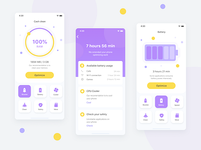 Cleaner app amazing app cleaner creative design mobile mobile design ui ux