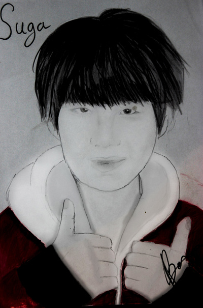 suga(bts) animation artist artwork bts drawing kpop photoshop