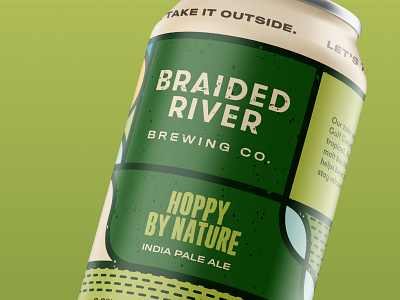 Braided River can design refresh beer can brewery brewery branding can design package design packaging