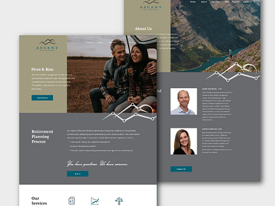 Ascent Wealth Management Web Layout layout design web layout webdesign