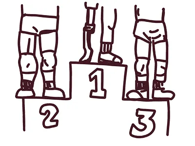 Fast drawing of today topic “winner” game one sport victory win winner