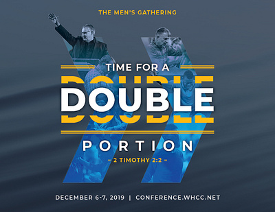 Double Portion church church marketing conference creative design gospel letters movement type typography