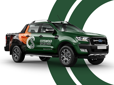 Costwold Sporting Logo brand design brand identity branding design ford graphicdesign livery logo logo design pickup truck ranger signage typography