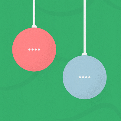 Merry Google-nest-mini christmas! 🎄🎄 christmas christmas tree design google google home google nest mini graphic illustration vector