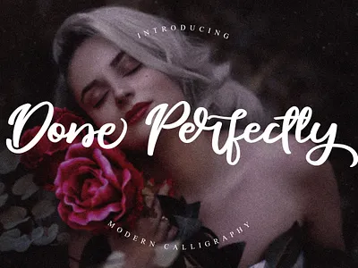 Done Perfectly Modern Calligraphy Font branding branding design casual continuous line design font fonts free font hand lettering handmade handwriting handwritten illustration logo stylish typeface typography web wedding wedding invitation