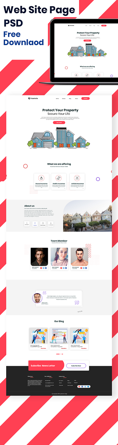 Web Site PSD Free Download branding illustration illustrator logo photoshop psd ui ui ux user vector web web design webdesign website design