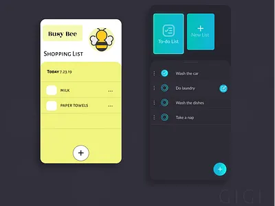 UX/UI Glow Up (Before and After) app before and after design gradient growth ios list practice shopping todo ui ux