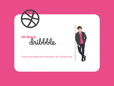 Thank you! appreciation flat design hello dribbble hellodribbble invite thank you