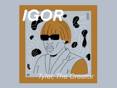 10x19 | 1. Tyler the Creator, Igor 10x19 album art album cover character design igor illustration ipadpro line music procreate tyler the creator