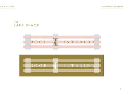 Roof Interior Brand Guidelines arabic logo bilingual brand brand identity branding branding design doha furniture store guidelines logo logo designer qatar shop sign typography