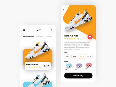 Nike Store App branding daily ui dailyui design digital dribbble ecommerce app interface mobile ui mobileapp motion design popular product design ui ui design uidesign uiux ux xd design xddailychallenge