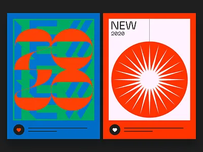 IG - Happy Holidays 2020 artdirection design happynewyear instagram post socialnetwork typography