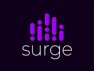 Surge Music Streaming Logo dailydesignchallenge logo