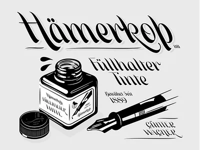 Beasts of England Mrs. Carter Specimen beasts of england illustration ink lettering quill simon walker type specimen