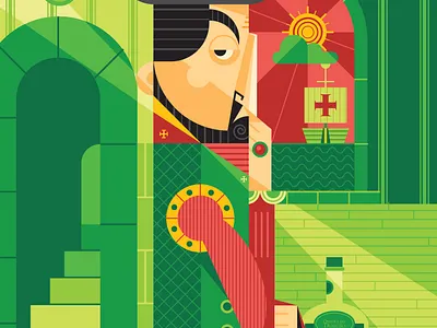 Dom João II adobe illustrator character character creation illustration portugal poster vector vector art