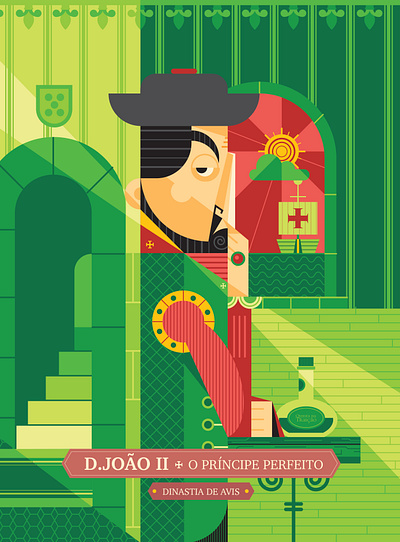 Dom João II adobe illustrator character character creation illustration portugal poster vector vector art