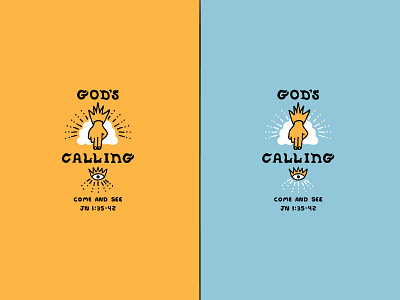 God's Calling catholic cloud custom type desert design eye graphic design handlettering handmade handmadefont identity design illustration scripture southwestern