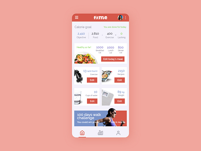 Fit Me - UI Concept 03 app app design app designer application application ui design fitness gym interface design interface designer mobile mobile app mobile app design mobile design mobile ui ui ui design user interface ux