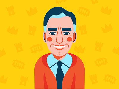 Mr. Rogers for the Goodnewspaper illustration mr rogers portrait