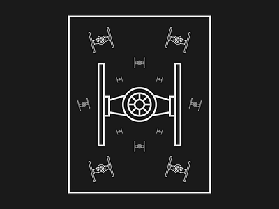 TIE Fighters art artwork design disney empire fan art geometric geometry graphic art graphic design illustration illustrator imperial shapes space star wars tie fighter tie fighters