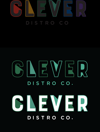 clever distro co branding logo simple